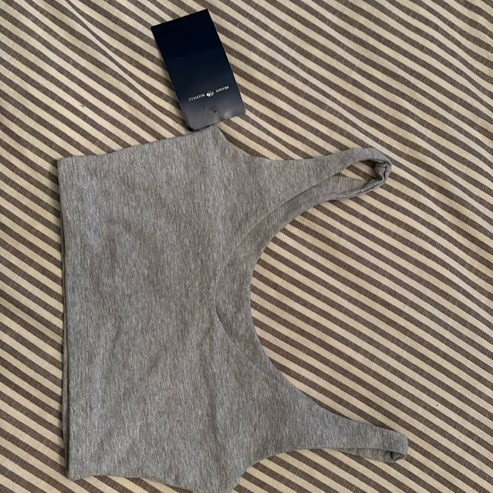 NWT Grey Brandy Melville crop tank. Double lined.